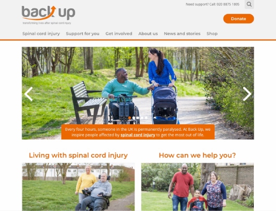 WordPress website for the Backup Trust