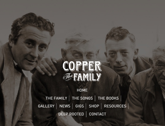 WordPress website for the Copper Family
