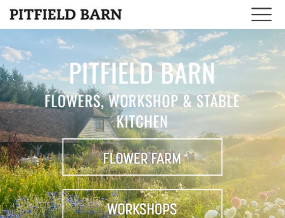 WordPress website for a flower farm
