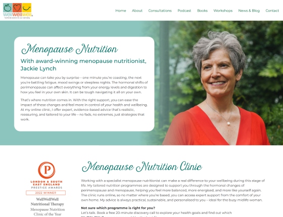 WordPress website for  Well Well Well