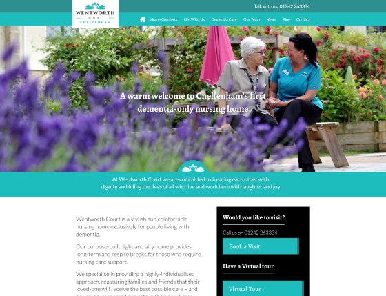 WordPress website for a care home