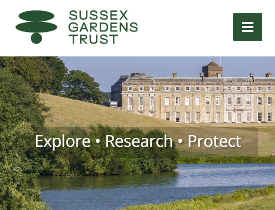 WordPress website for the Sussex Gardens Trust